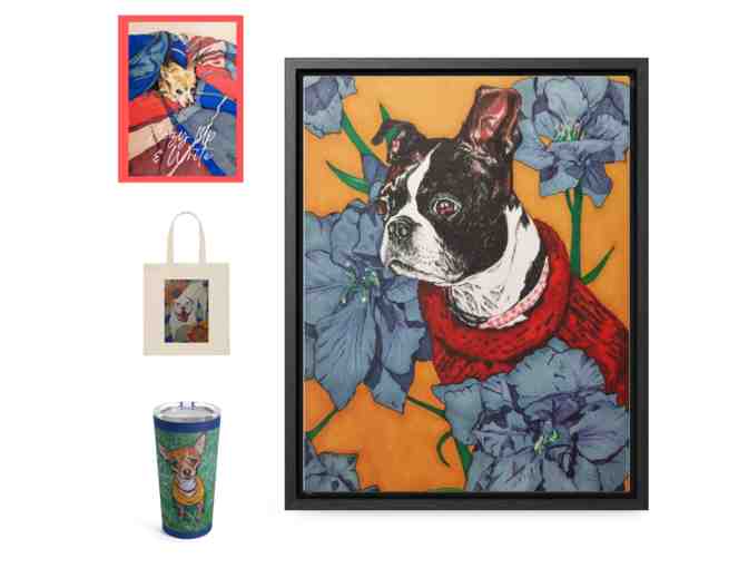 Art & Illustrated Gifts for Dog Lovers, Art by ELR