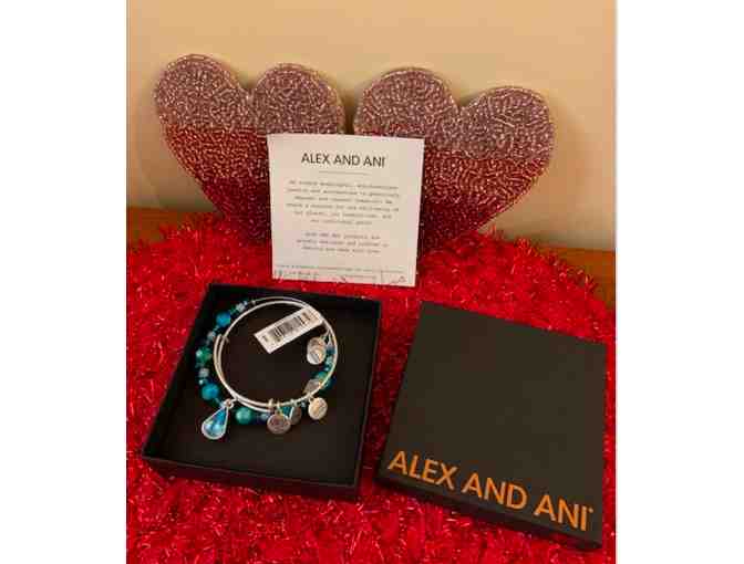 Alex & Ani Tropical Blue Crystal Bracelet Set