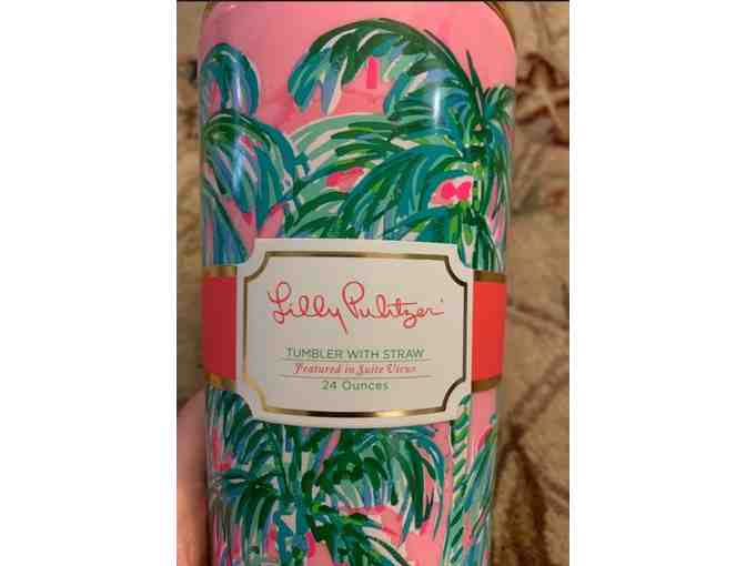 Lilly Pulitzer Cooler and Tumblers