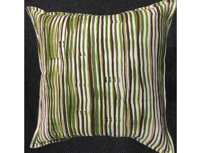 2 Ivy Stripe Throw Pillows by Hable Construction