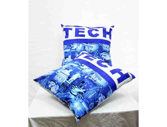 Handmade Pair of Tech NYC Pillows