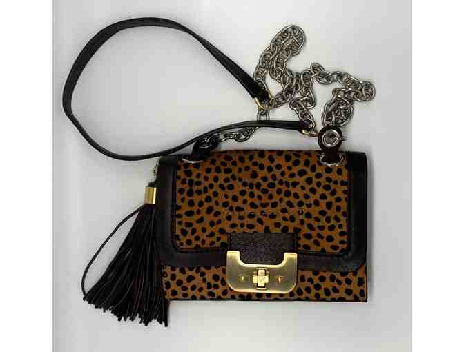 DVF Mini Harper Spotted Calf Hair Bag With Removable Tassel