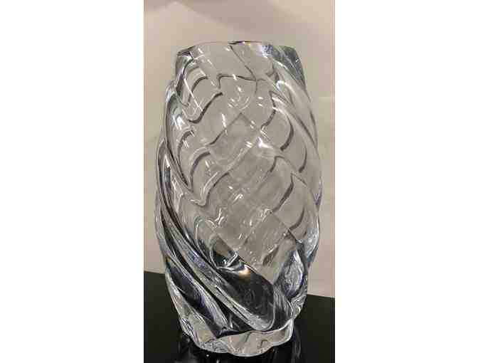Baccarat Swirl Crystal Vase