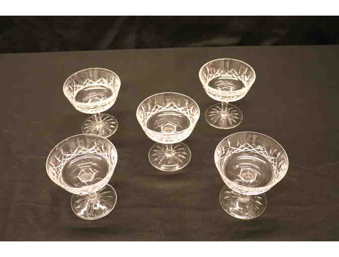 Vintage Waterford Crystal Dessert Cups with Lismore Pattern