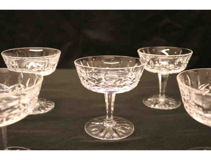 Vintage Waterford Crystal Dessert Cups with Lismore Pattern