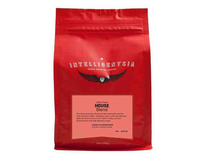 Intelligentsia House blend coffee and $5 Blue Bottle Gift Card