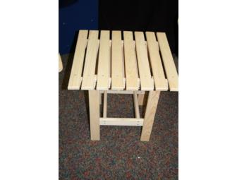 Handmade Cypress Adirondack Chairs & Table Set