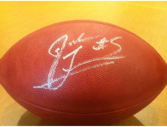 Authentic Football Signed by Tampa Bay Bucs' Josh Freeman