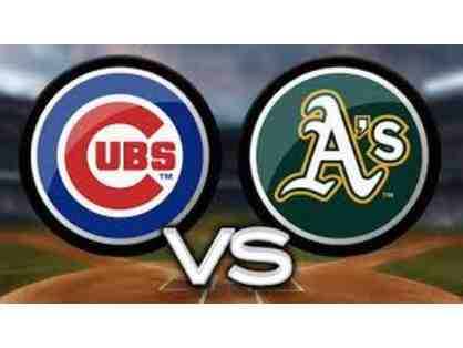 2 Tickets to Chicago Cubs @ Oakland A's