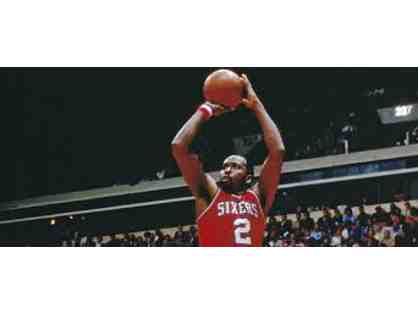 Moses Malone Autographed Print