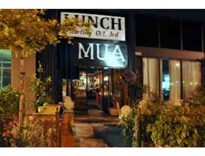 $50 Gift Certificate to Mua Restaurant