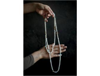 Cultured Pearl Necklace with Citrine & Aquamarine - from Shaw Jewelry, Northeast Harbor