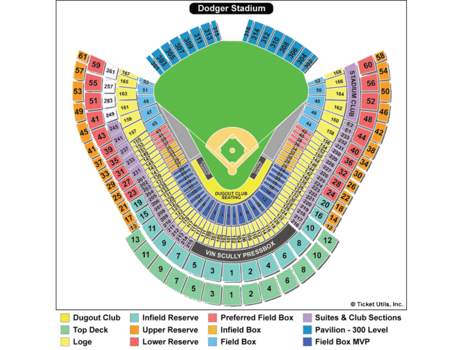 4 Field Level Tickets to LA Dodgers vs. Atlanta Braves plus Parking