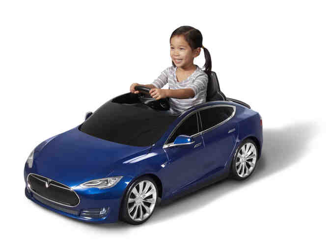 Tesla Model S for Kids in Metallic Blue