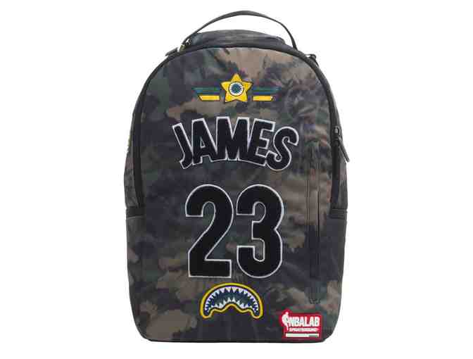 Los Angeles Lakers LeBron James Sprayground Tie Dye Patches Backpack