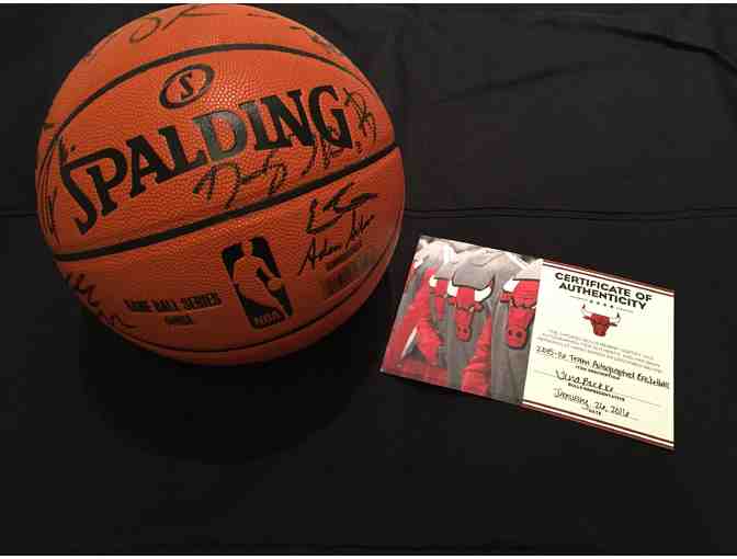 Basketball autographed by entire 2015-2016 Chicago Bulls Team