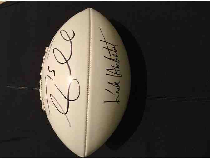 Football autographed by Tim Tebow and Kirk Herbstreit