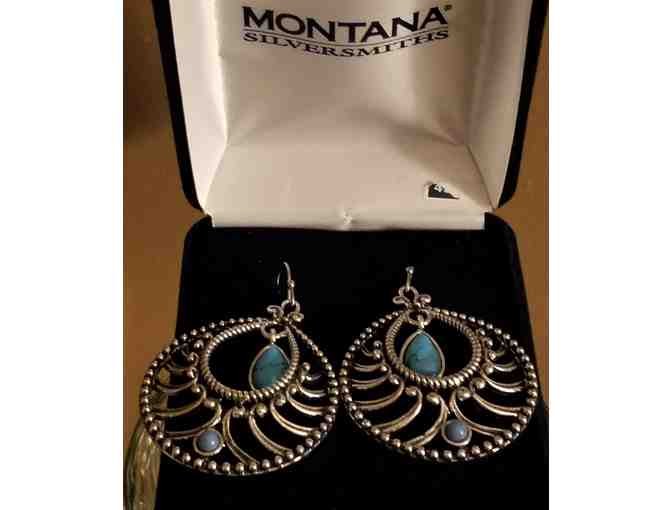 Montana Silversmiths - Silver and Turquoise Earrings