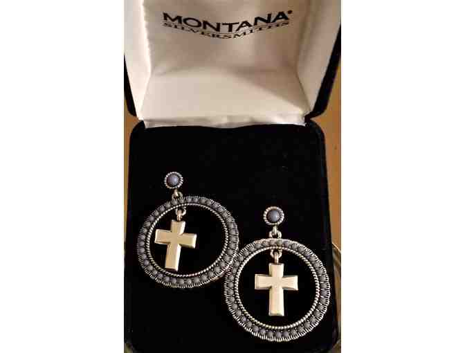 Montana Silversmiths - Silver and Turquoise Earrings