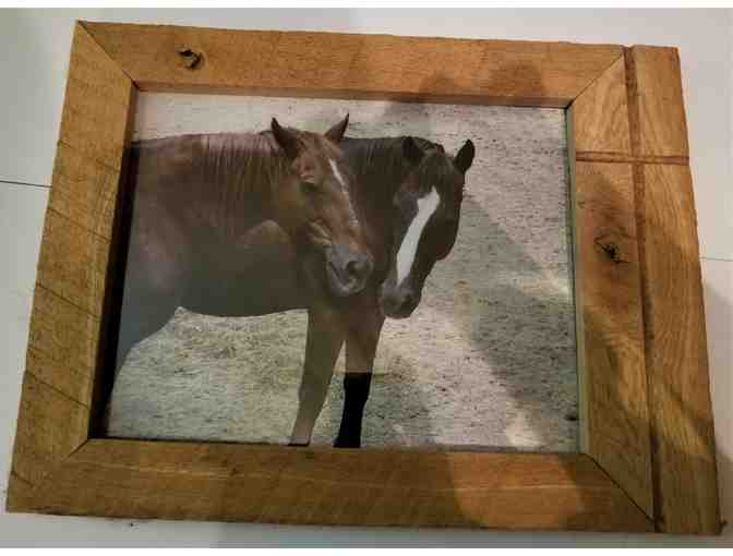 Frame made from Camp Hebron Barnwood