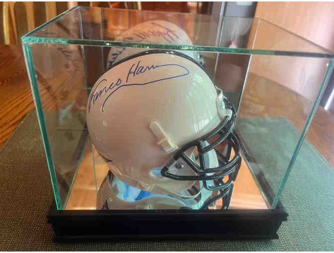 Franco Harris and Lydell Mitchell Autographed PSU mini helmet