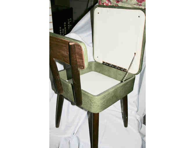 Mid Century Modern Sewing Bench Chair