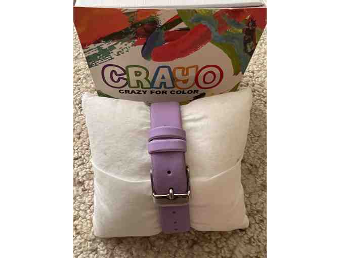 CRAYO Quartz Purple Dial Watch