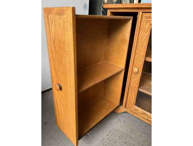 Preowned Oak Audio/Video Unit on Casters