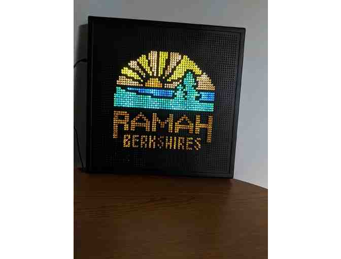 Ramah Logo in Lights - A Ramah Lite Brite!