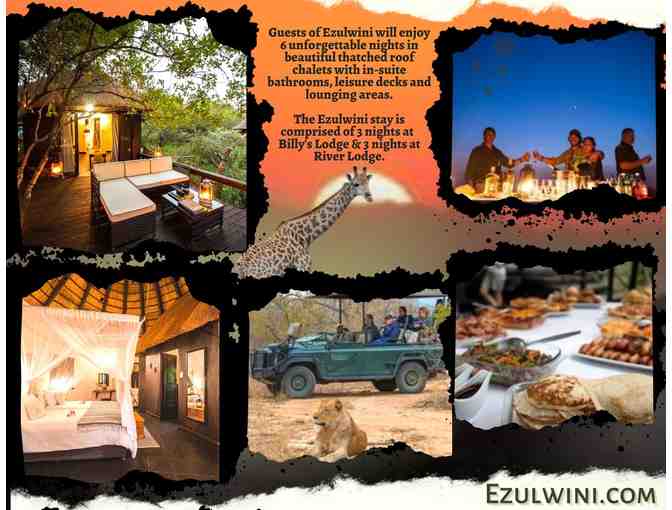 All-Inclusive South Africa Ezulwini Photo Safari for 6 Nights /2 Guest
