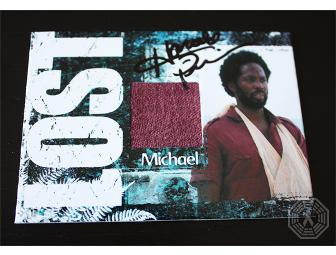 Autographed LOST Costume card #269/350: Michael (signed by Harold Perrineau)