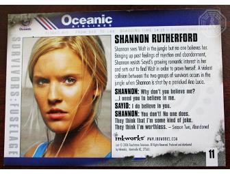 Autographed LOST Shannon card 2 (signed by Maggie Grace)