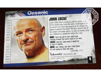 Autographed LOST John Locke card 1 (signed by Terry O'Quinn)