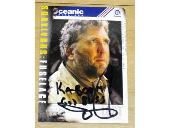 Autographed LOST Dr. Leslie Arzt card 1 (signed by Daniel Roebuck)