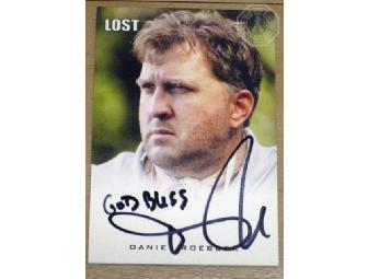 Autographed LOST Dr. Leslie Arzt card 3 (signed by Daniel Roebuck)
