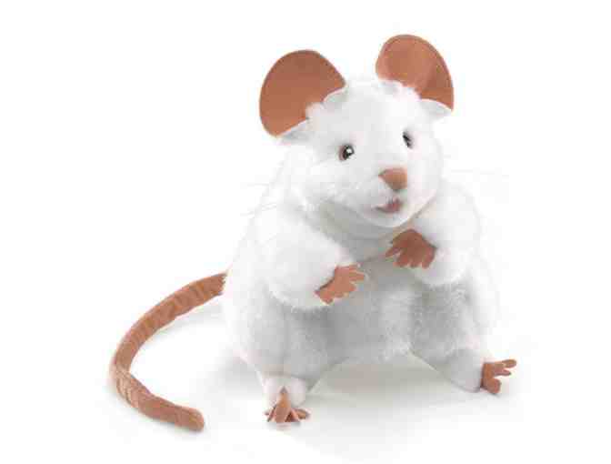 Set of 2 Pack Rat and White Mouse Hand Puppets from Folkmanis Puppets