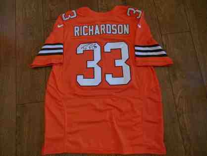 Trent Richardson Autographed Orange Nike Cleveland Browns Jersey