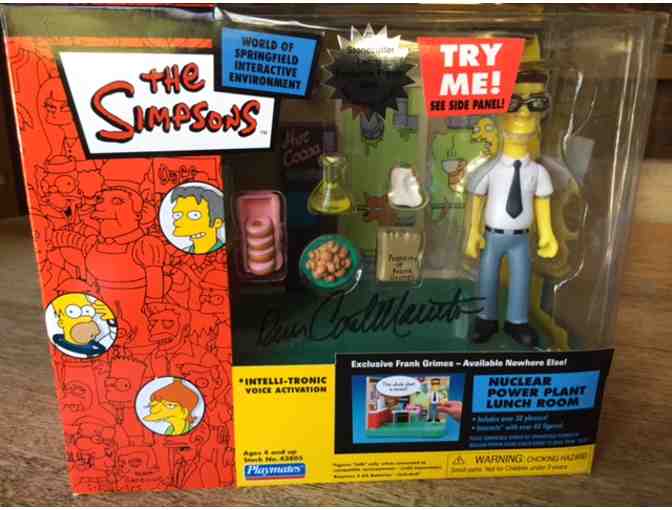 SIGNED! THE SIMPSONS WOS NUCLEAR POWER PLANT TOY!