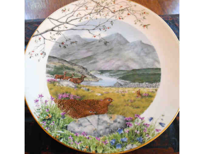 PORCELAIN PLATE COLLECTION-Franklin Nature Scenes. EV-02