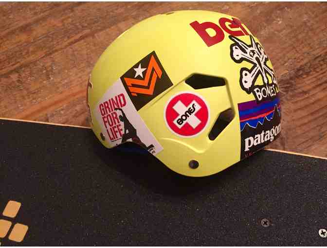 Andy Macdonald Autographed Skateboard & Helmet
