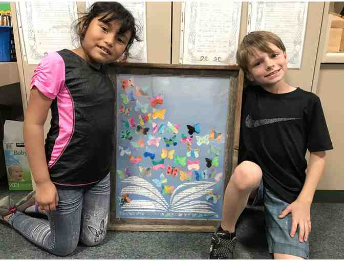 Class Butterfly Artwork by Mrs. Mills' Class