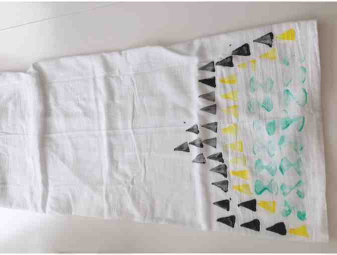 Hand Printed Tea Towels by Sra. May's Class