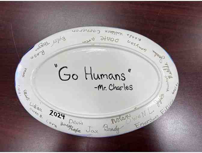 Painted Platter by Mr. Charles' Class