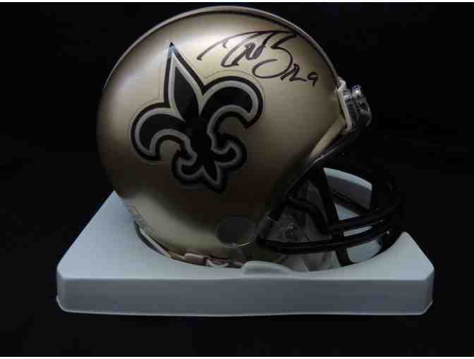 NFL New Orleans Saints Mini-Helmet signed by Drew Brees