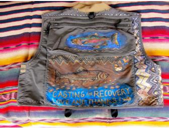 Spectacular One-of-a-Kind Fishing Vest Celebrating the Spirit of Casting for Recovery