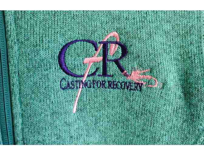 L.L. Bean Teal Fleece Jacket with Classic CfR Logo