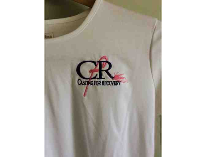 L.L. Bean White T with Classic CfR Logo