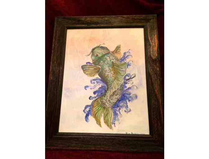 Fish Painting by a Connecticut Alumna