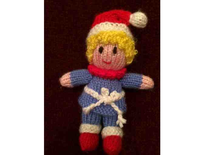 Knitted Christmas dolls