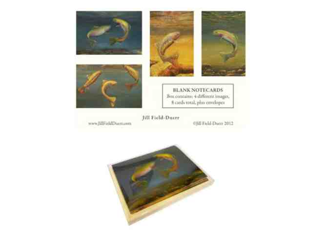Two Sets of Trout Greeting Cards by Jill Field Duerr